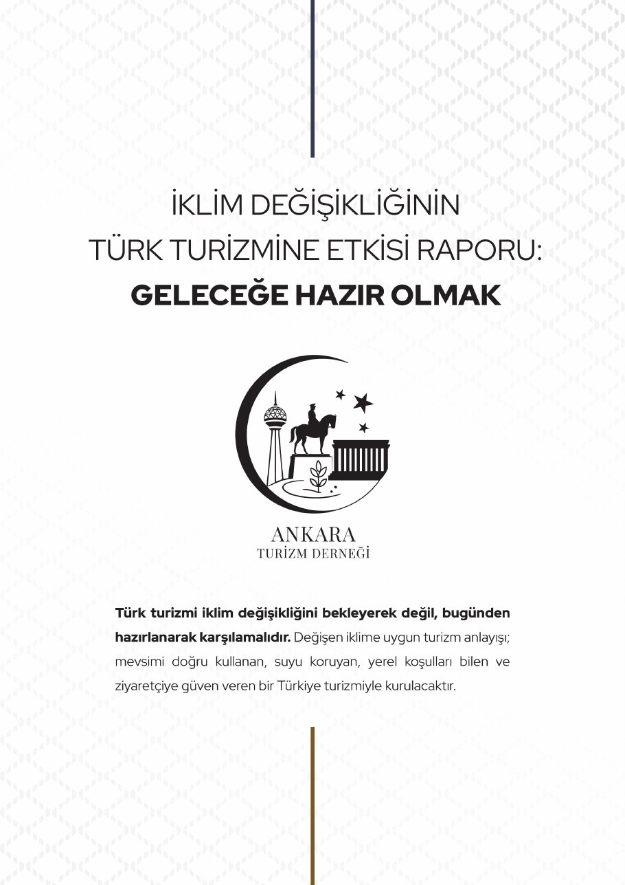 İklim Değişikliğinin Türk Turizmine Etkisi Raporu — kapak